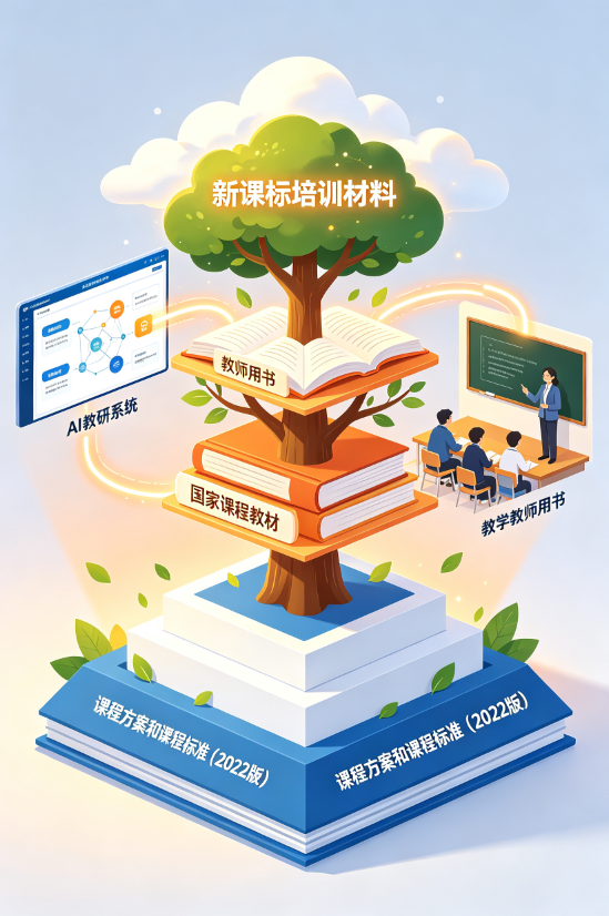 AI数智教研员知识库的四层基石
