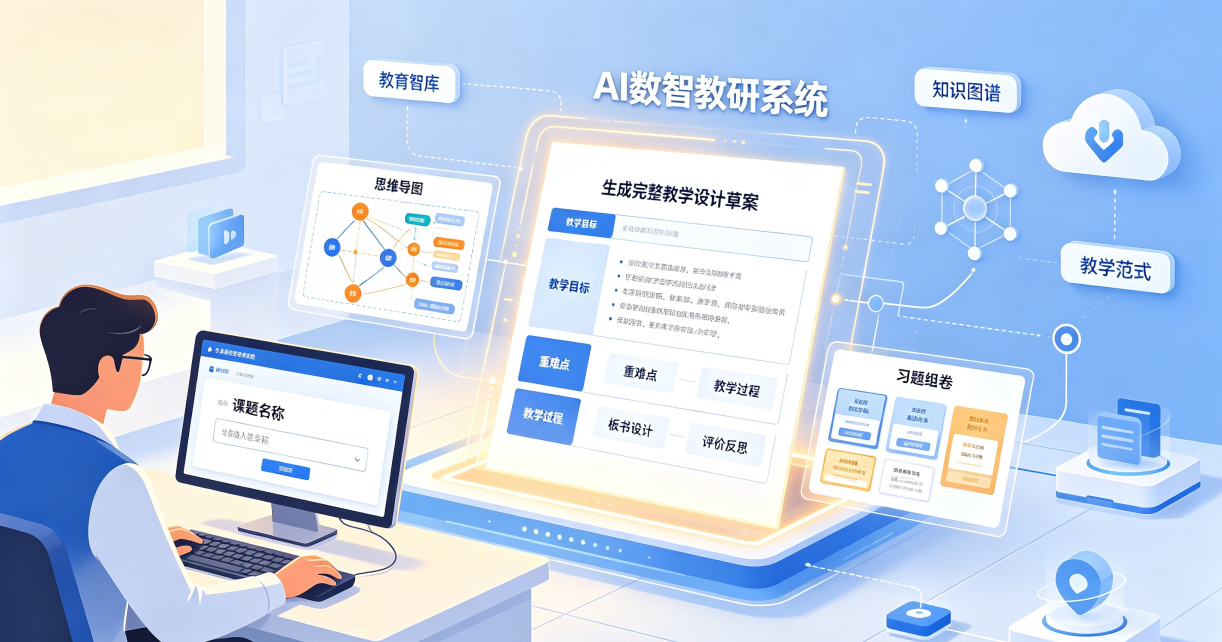 AI数智教研员助力教师高效完成规范教学设计 AI数智教研员助力教师高效完成规范教学设计