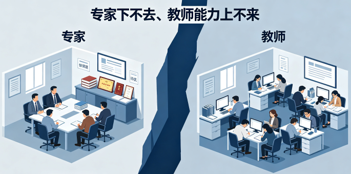 专家下不去、教师能力上不来
